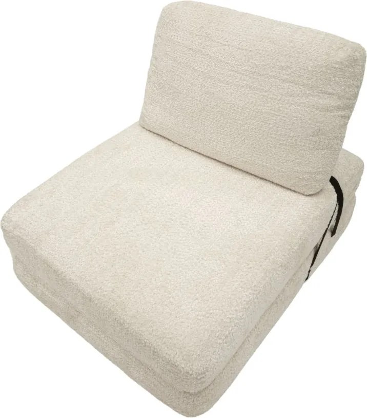 POLTRONA/CAMA FASTER BRANCA 80X100X80 CM (COMPRIMIDA - TAMANHO DA CAMA 204X80X18 CM) BRANCA
