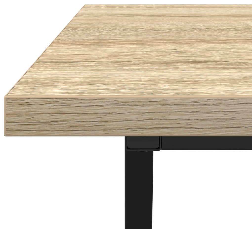 Mesa de Centro Carvalho Sonoma 100x50x40 cm Feita de Madeira Engenheir