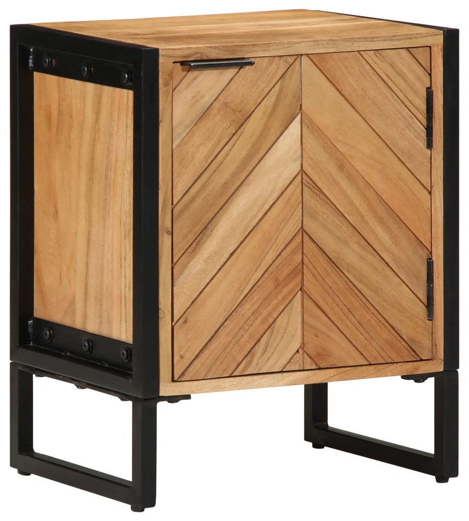 vidaXL mesa de cabeceira 40x30x50 cm de madeira sólida de acácia