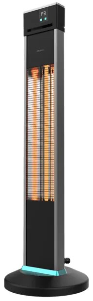 Aquecedor de pé para exteriores ReadyWarm 2000 Power Tower com grande potência máxima de 2.000 W