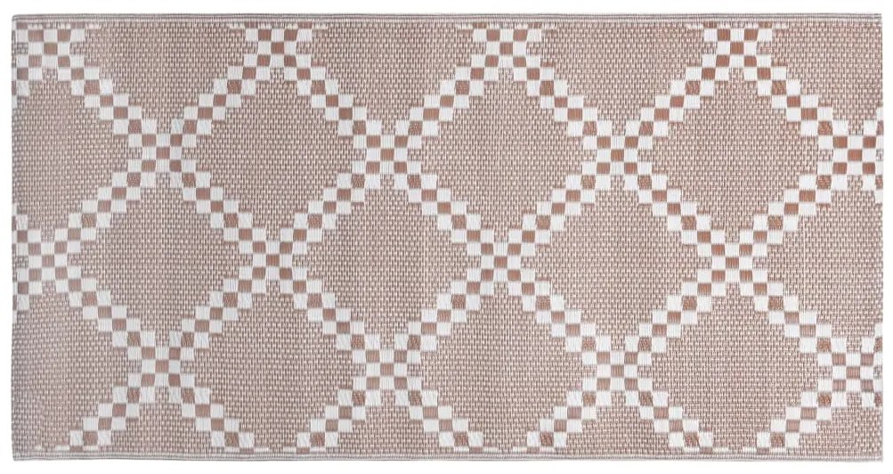 Tapete de exterior 160x230 cm ARAKIL PP castanho