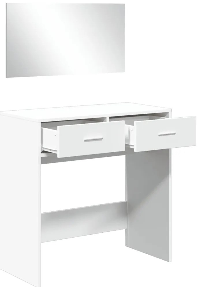 Toucador com espelho 80x39x80 cm branco