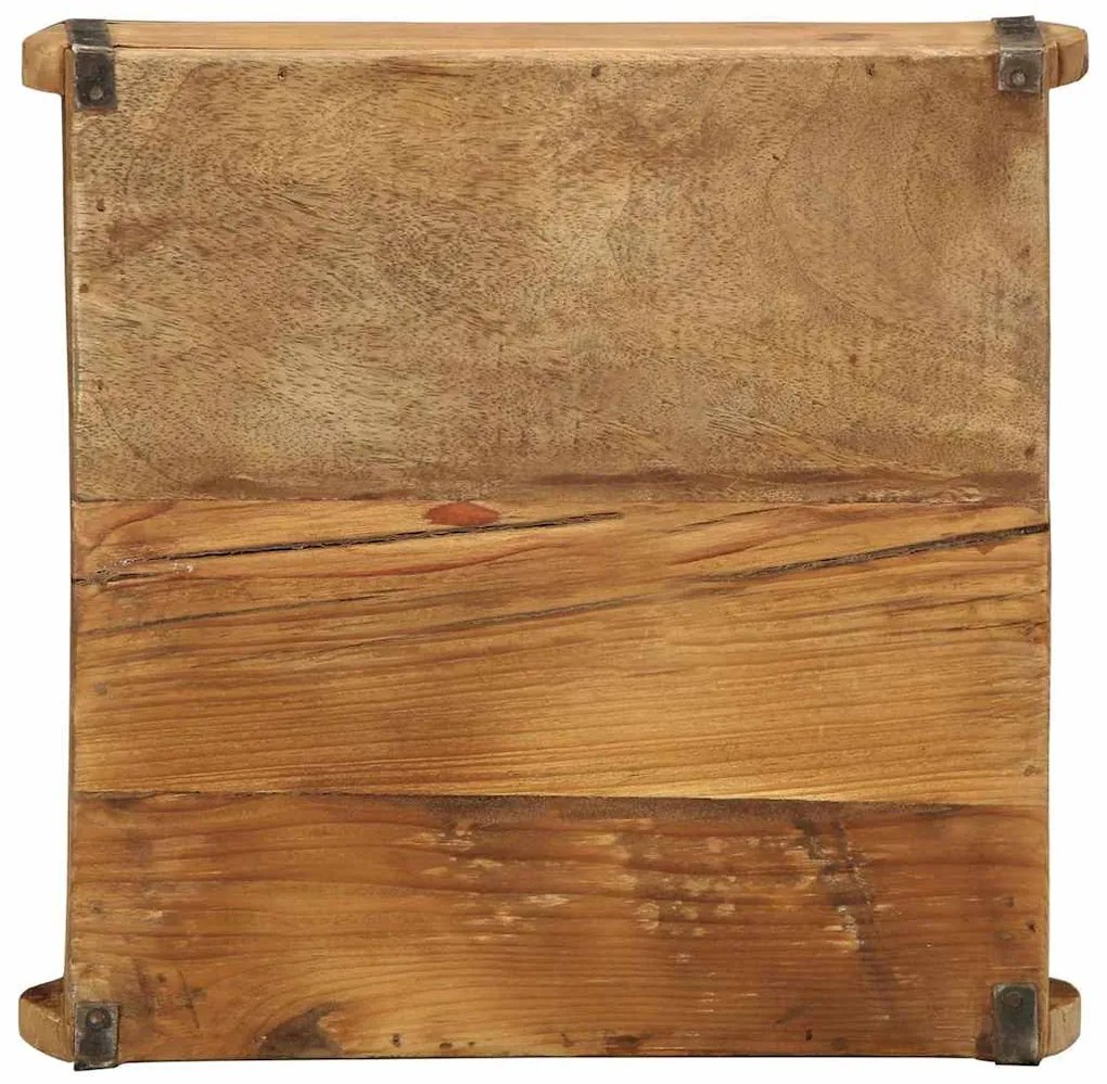 Bandejas vidaXL 4 pcs 31x29x10 cm Madeira Sólida Reciclada