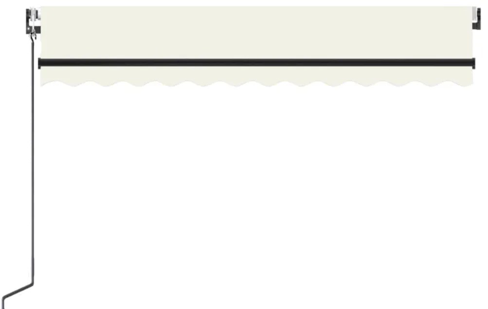 Toldo retrátil automático 350x250 cm creme
