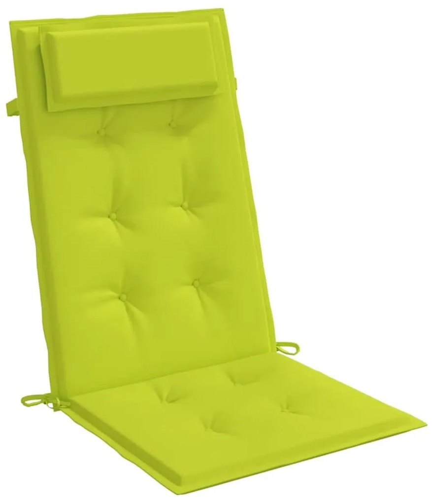 Almofadões p/ cadeira encosto alto 6 pcs oxford verde brilhante