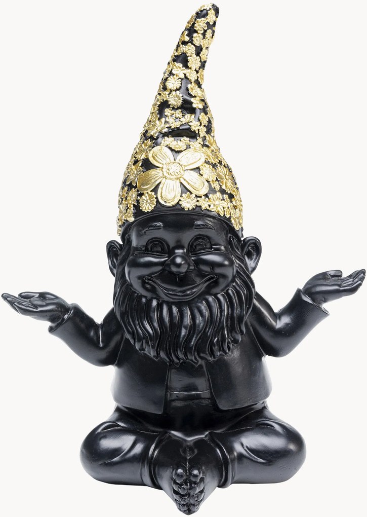 Objeto decorativo Gnome Meditation, Alt 19 cm