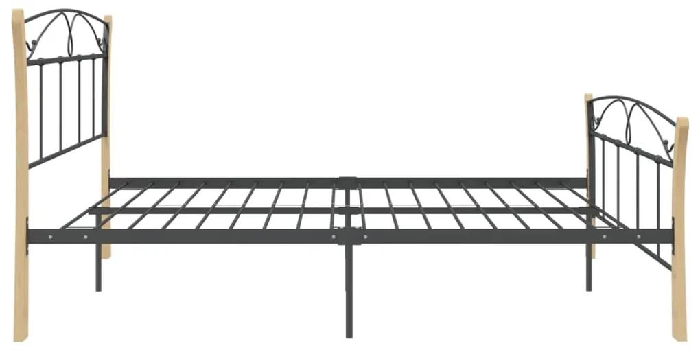 Estrutura de cama 180x200 cm metal preto