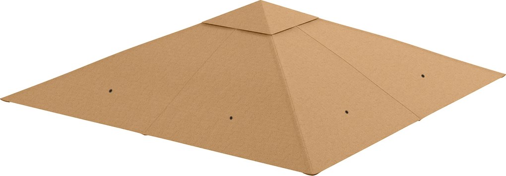 Outsunny Toldo de Substituição de 3x3m para Pérgola de Jardim com 8 Orifícios de Drenagem e Ventilação Bege | Aosom Portugal