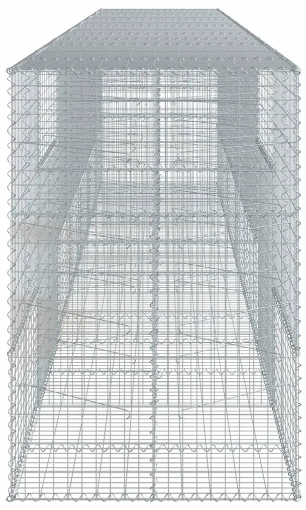 Cesto gabião com cobertura 700x100x150 cm ferro galvanizado
