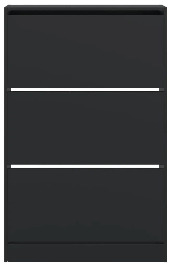Sapateira 80x21x125,5 cm derivados de madeira preto