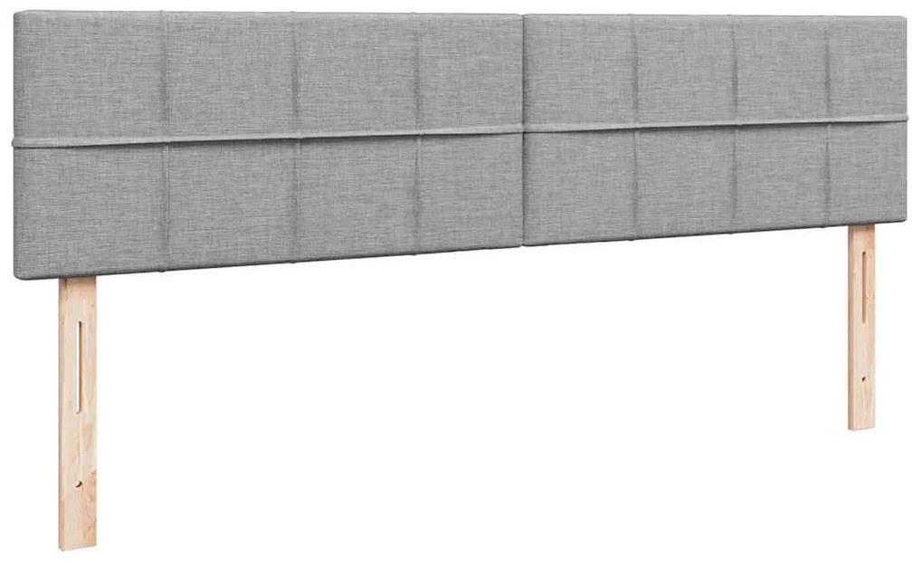 Estrutura de cama otomana com colchão 180x200 cm cinzento claro