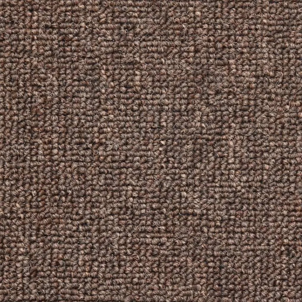 Tapetes de escada 30 pcs 56x17x3 cm castanho café