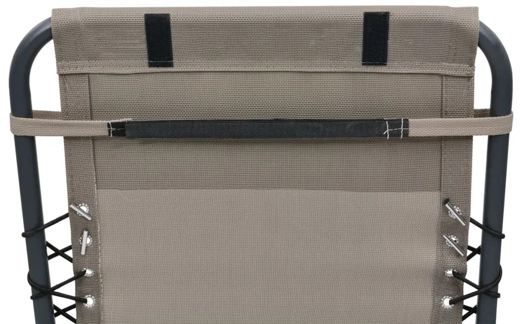 Encosto cabeça cadeira 40x7,5x15 cm textilene cinza-acastanhado