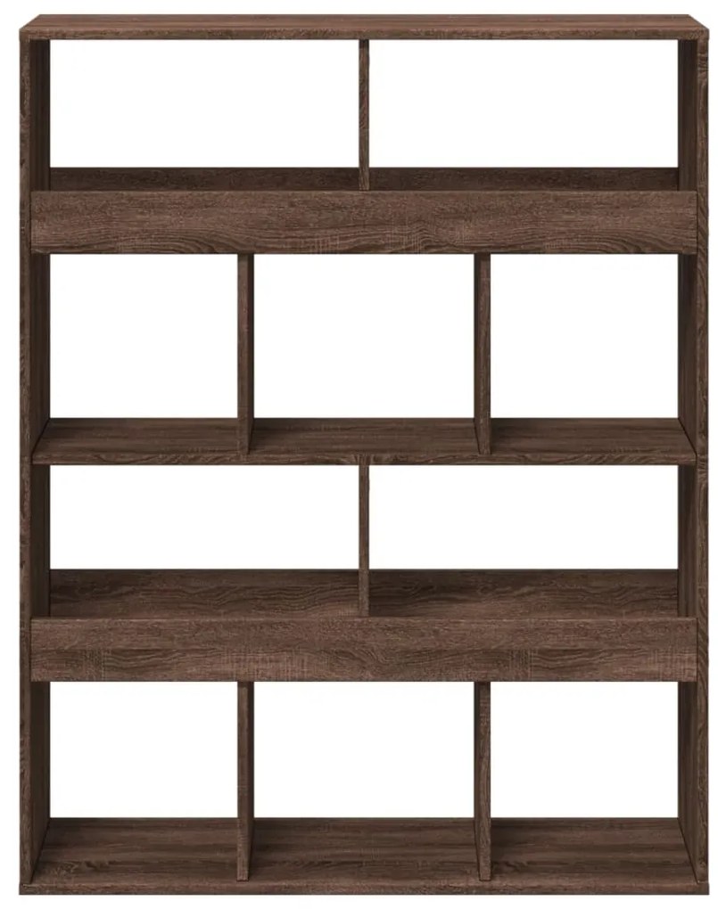 Estante 100x33x125,5 cm derivados de madeira carvalho castanho