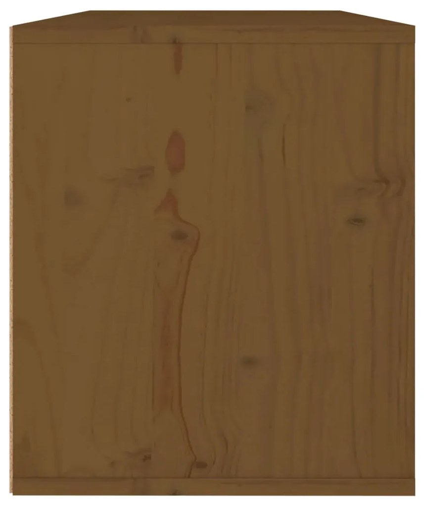Armário de parede 60x30x35 cm pinho maciço castanho mel
