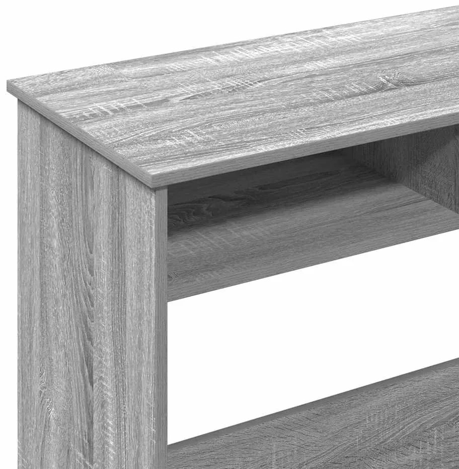 Secretária 80x40x75 cm derivados de madeira cor cinzento sonoma