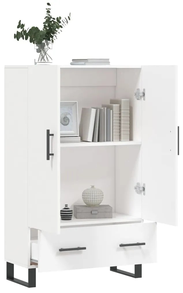 Aparador alto 69,5x31x115 cm derivados de madeira branco