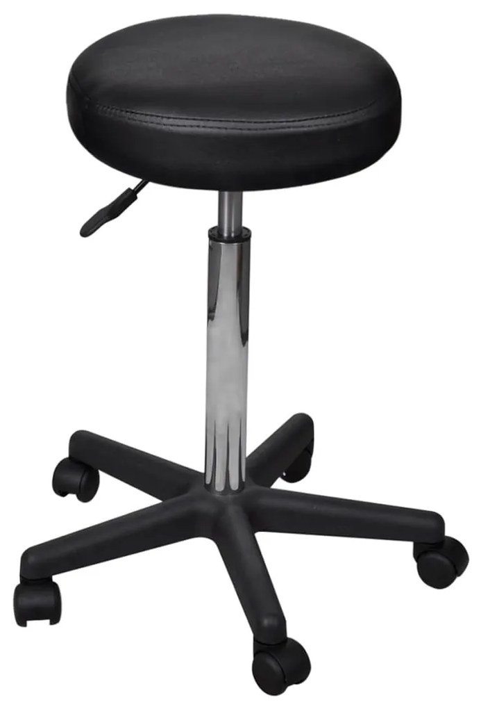 Bancos de escritório 2 pcs 35,5x84 cm couro artificial preto
