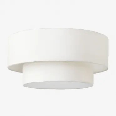 Plafon De Teto Lumira Branco & Ø55 Cm - Sklum