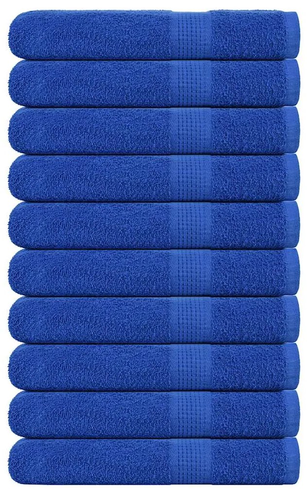 Toalhas de sauna 10 pcs 80x200 cm 360 gsm 100% algodão azul