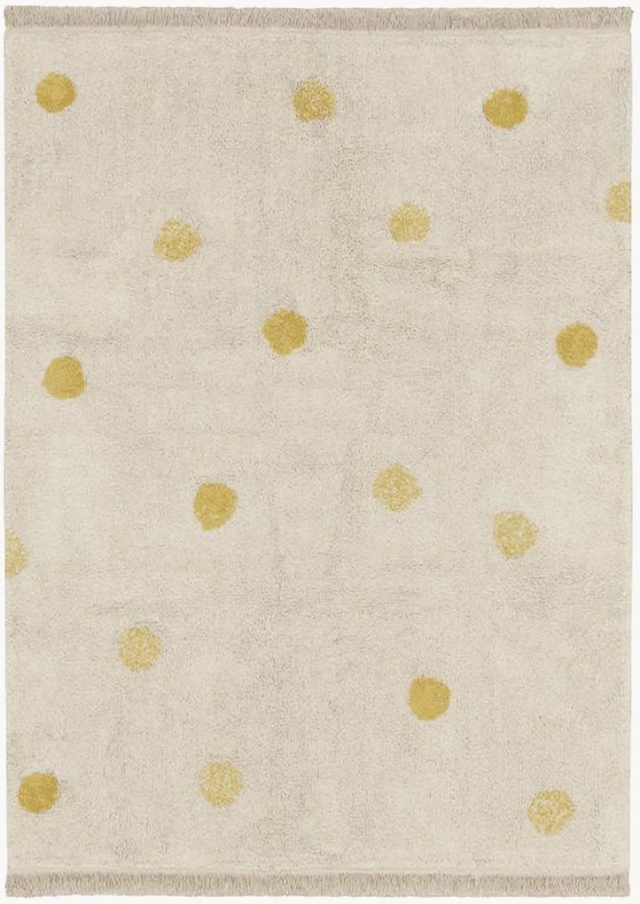 Tapete infantil lavável artesanal em algodão Hippy Dots