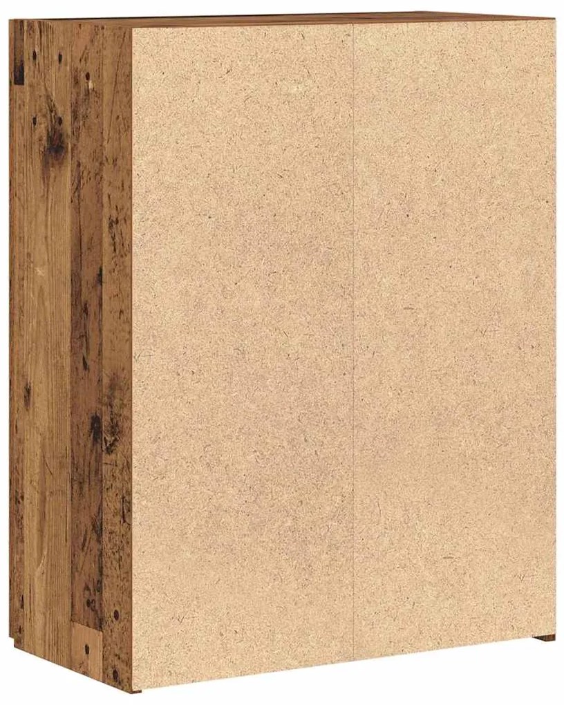 Armário de Escritório de Madeira Velha 60 x 32 x 77,5 cm - Madeira de