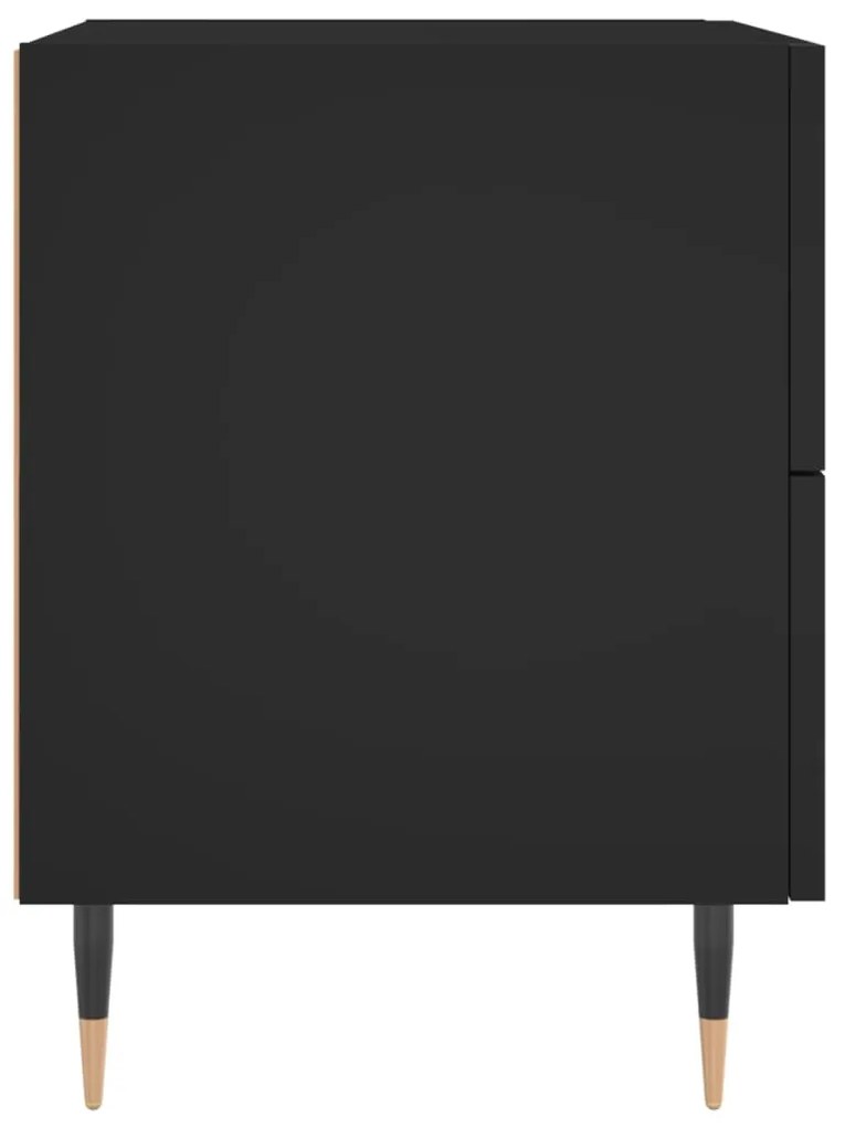 Mesa de cabeceira 40x35x47,5 cm derivados de madeira preto