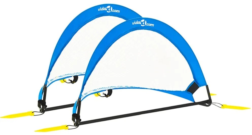 Baliza de futebol infantil 2 pcs 75,5x46x48 cm