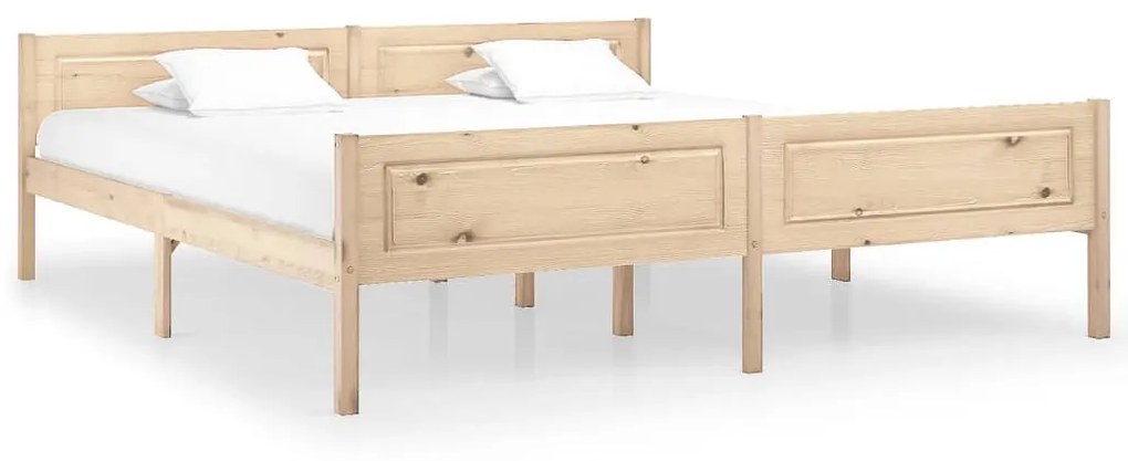 vidaXL Estrutura de cama em pinho maciço 180x200 cm