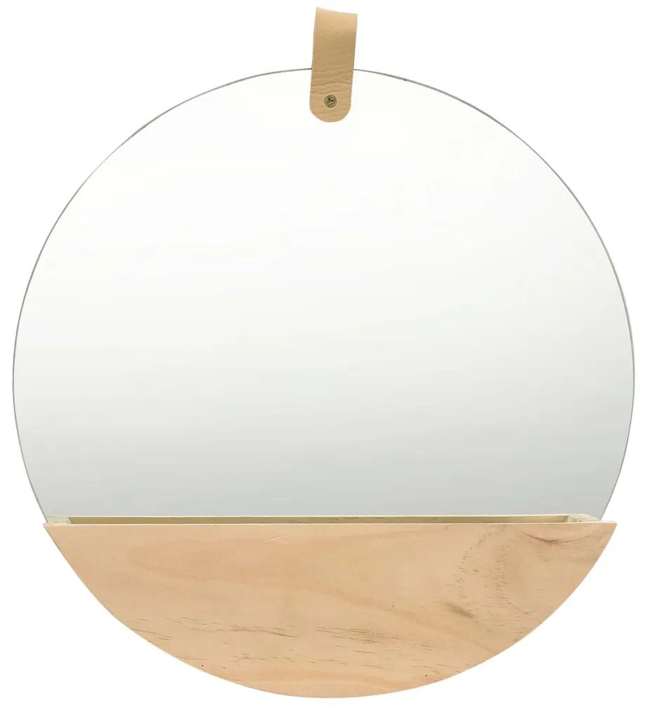 Espelho de parede em pinho maciço 35 cm