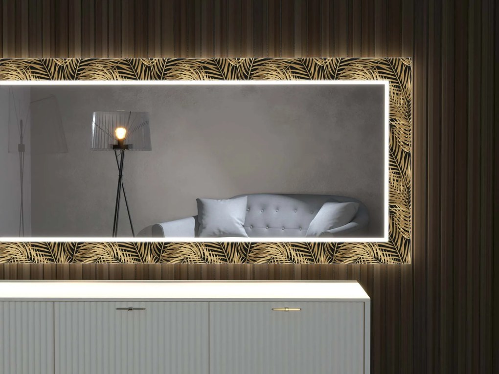 Espelho LED com decoração D2