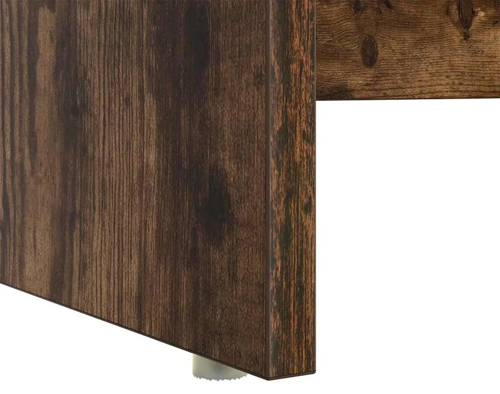 Mesa com Armazenamento Carvalho Fumado 120.5x44x88.5 cm Madeira Deriva