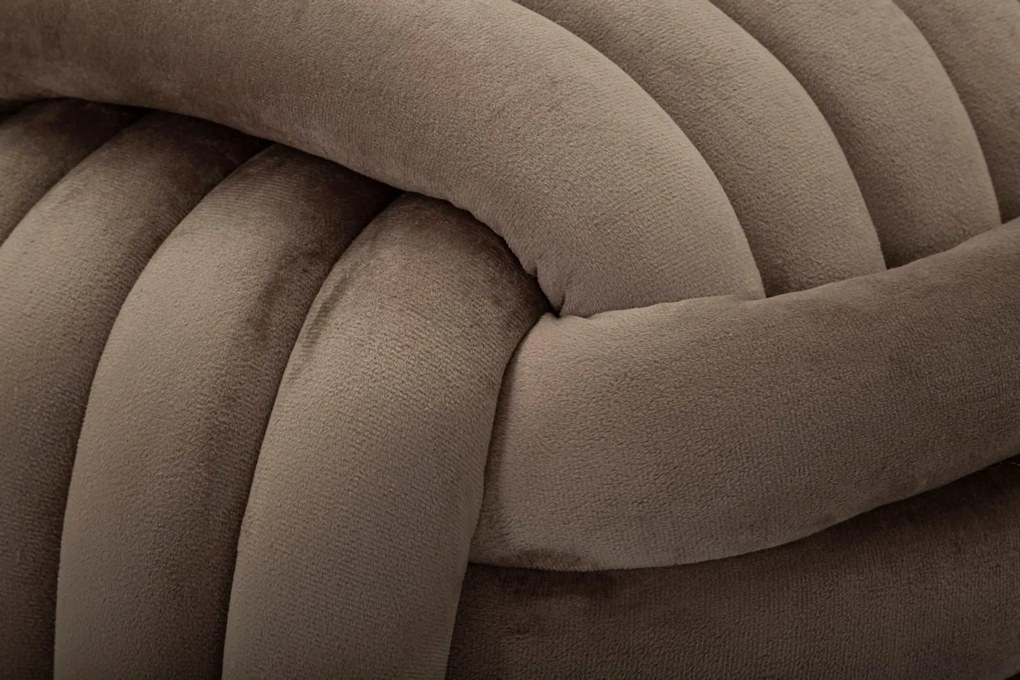 Puff Softy Cinza - Veludo Cinza Acastanhado - 45 cm x 45 cm x 45 cm