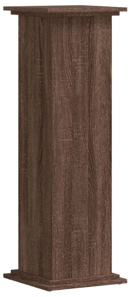 Suporte p/ plantas 33x33x100cm deriv. madeira carvalho castanho