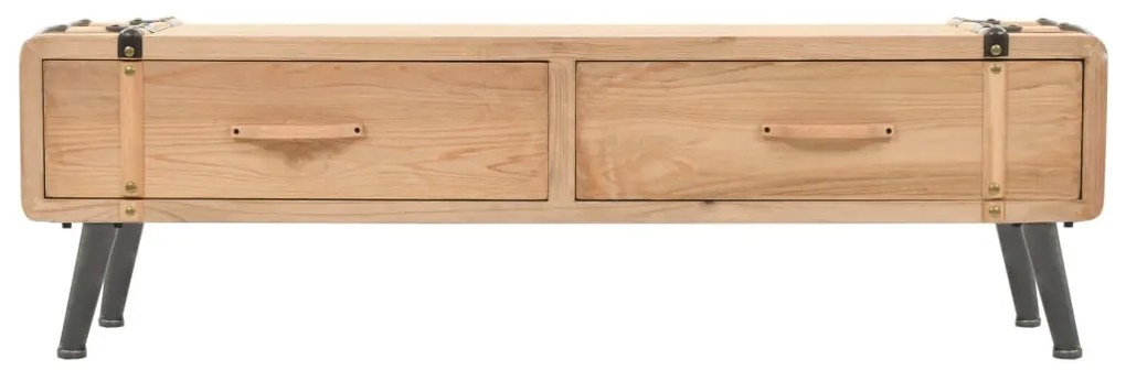 Móvel de TV madeira de abeto maciça 110x33x35 cm