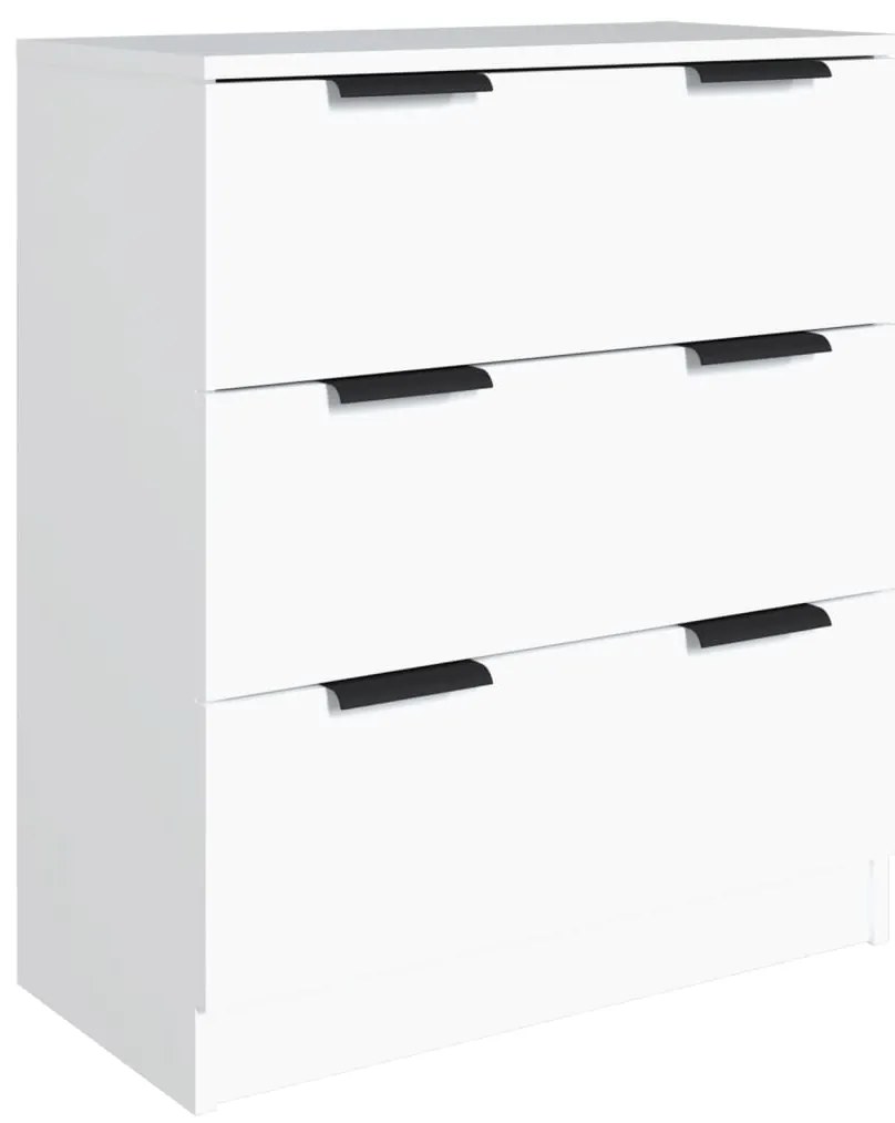 3 pcs aparadores derivados de madeira branco