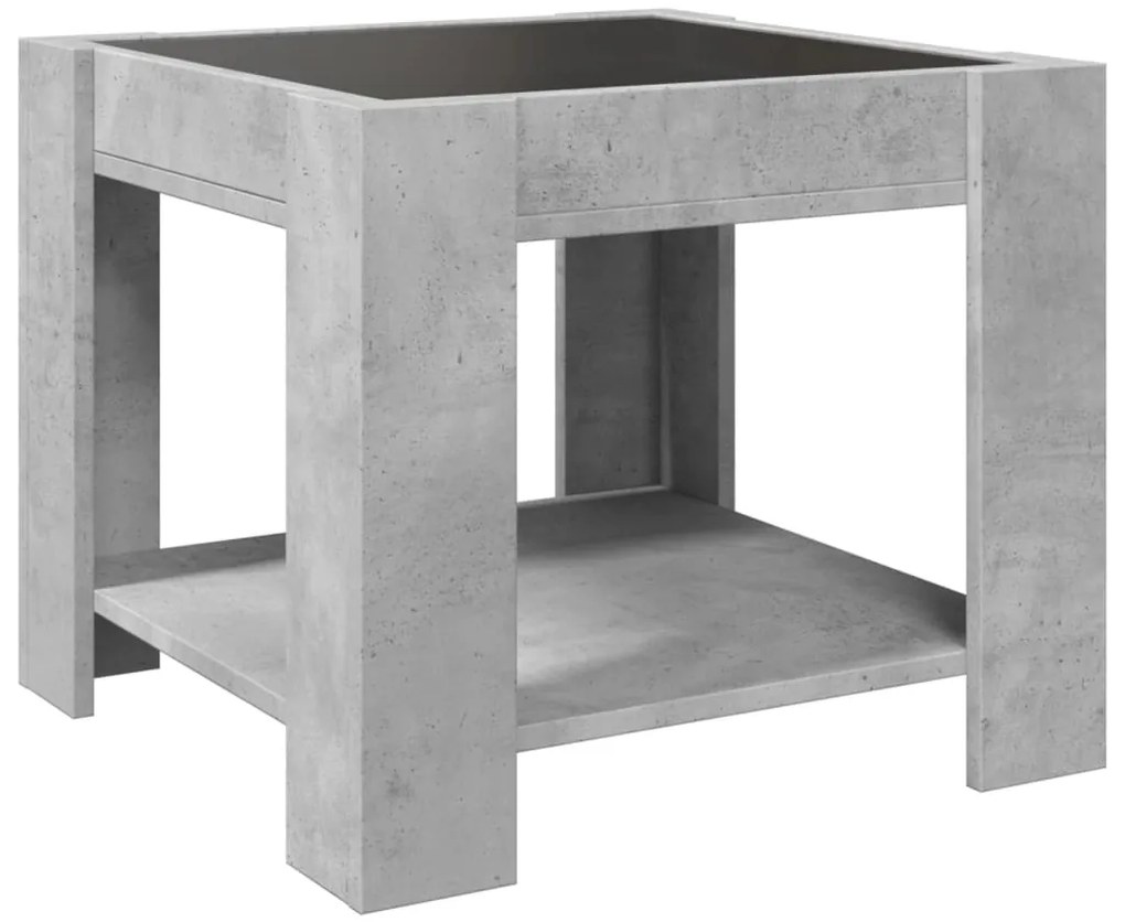 Mesa de centro c/ LEDs 53x53x45 derivados de madeira