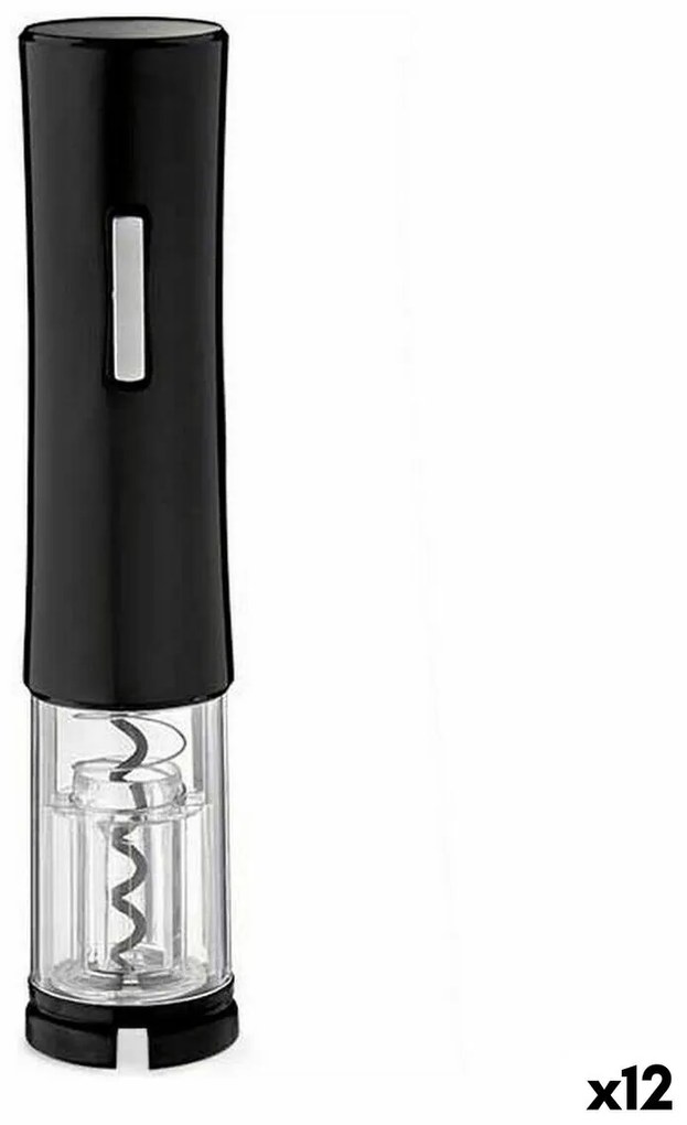 Saca-rolhas elétrico Preto Metal ABS Plástico 5 x 23,7 x 5 cm (12 Unidades)