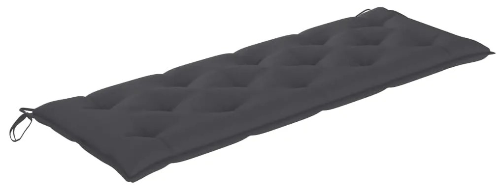 Banco de jardim empilhável c/ almofadão 159 cm teca maciça