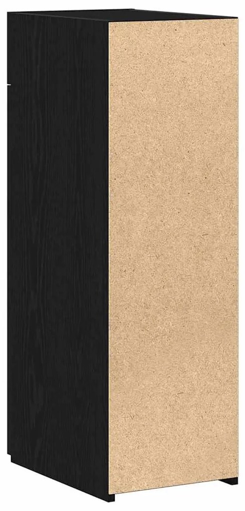 Sideboard vidaXL Preto Carvalho 30x42,5x93 cm Madeira de engenharia