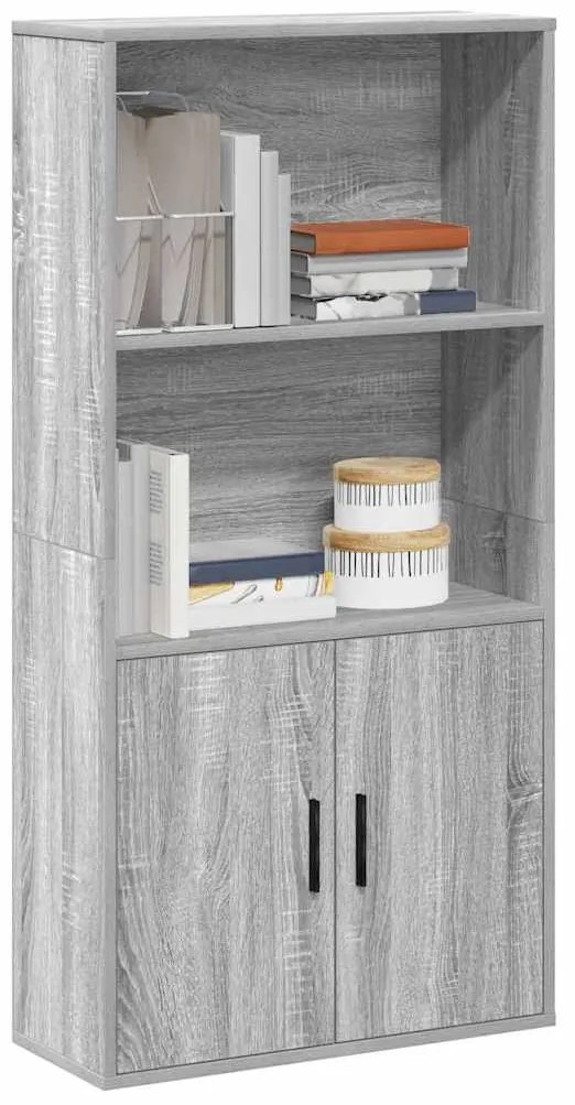 vidaXL Estante 60x24x120 cm derivados de madeira cinzento sonoma