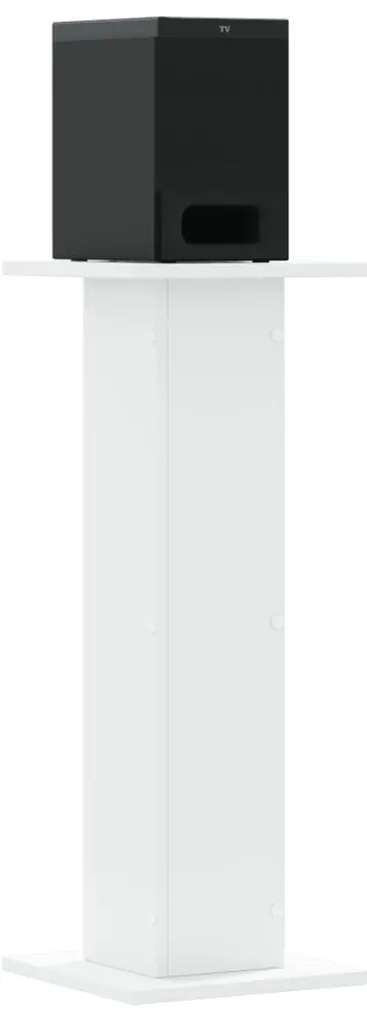 Suportes de colunas 2 pcs 30x30x80 cm derivados madeira branco