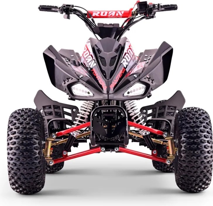 Mini moto 4 gasolina para crianças de 110cc Automática Roan Pantera R7 C/ Marcha atras e Limitador Vermelha