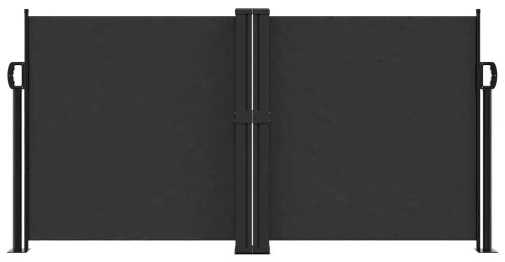 Toldo lateral retrátil 120x600 cm preto