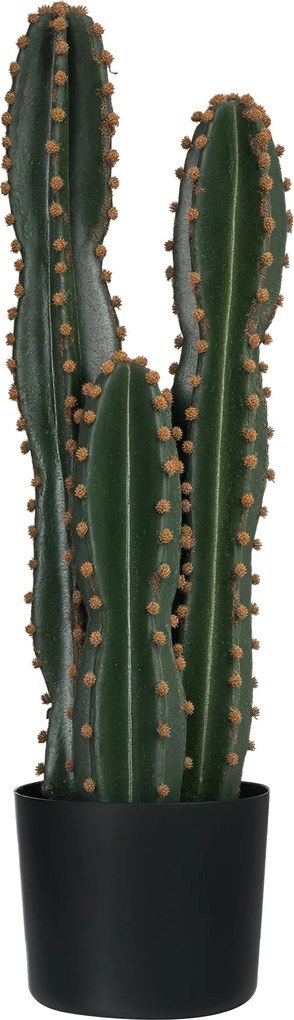 Cacto artificial de grande realismo, planta artificial de grandes dimensões, dim. Ø 17 x 60 cm (altura), verde