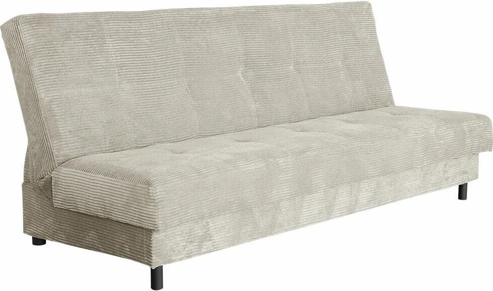 Sofá-cama Columbus 184, Cama com arrumação, 90x193x85cm, 51 kg, Pernas: Madeira, Plástico