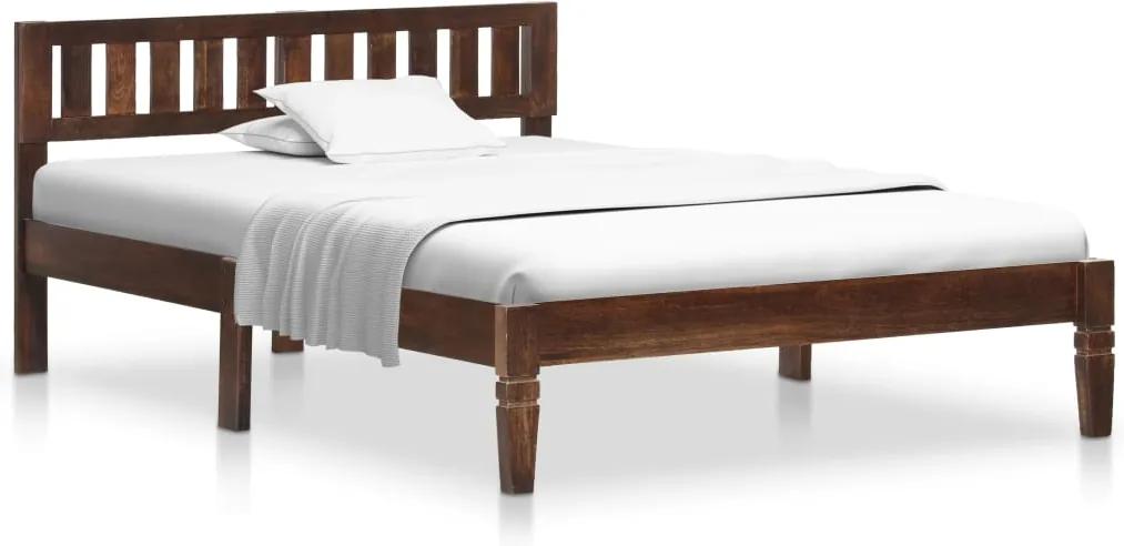 Estrutura de cama 120 cm madeira de mangueira maciça