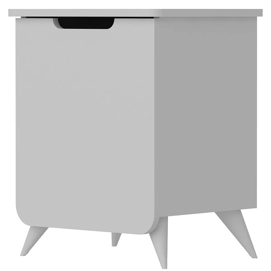 Mesa de Cabeceira Esla – Branco – 49x60x39 cm