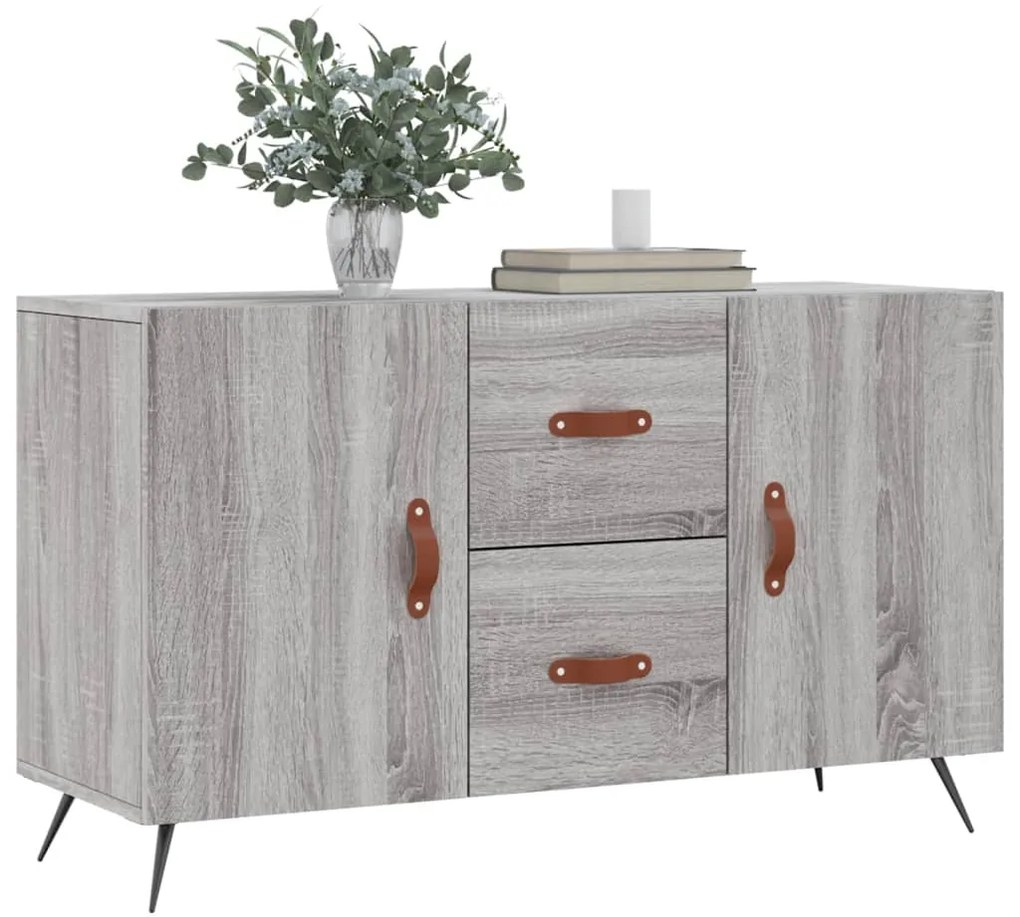 Aparador 100x36x60 cm derivados de madeira cinzento sonoma