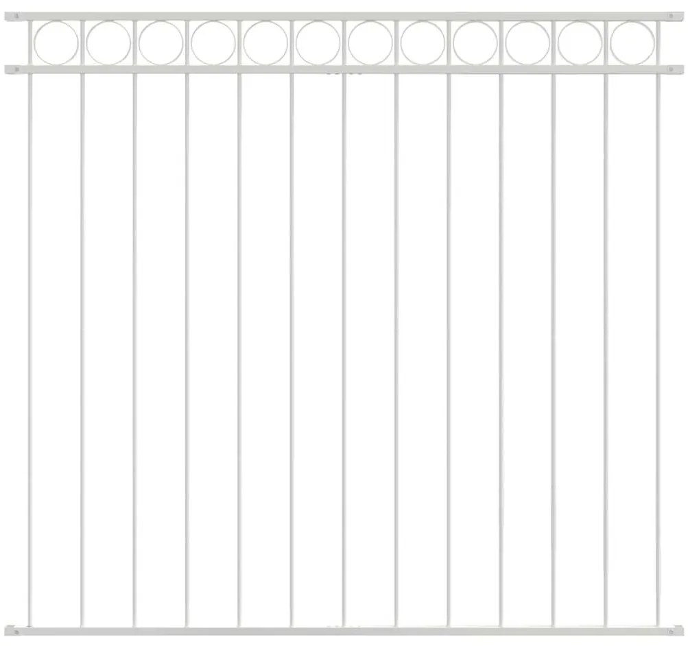 Painel de Cerca de Aço Branco 1,7x1,2m